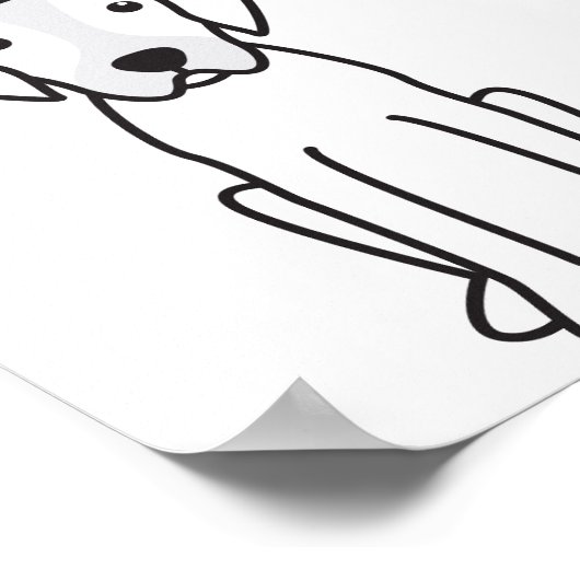 Catahoula Leopard Dog Poster (Hoek)