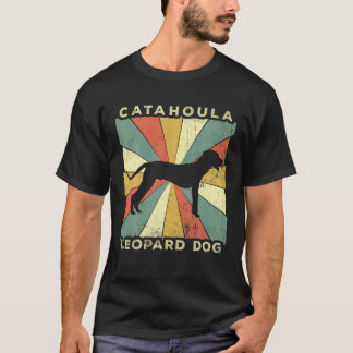 Catahoula Leopard Dog Retro 70S Gift T-shirt