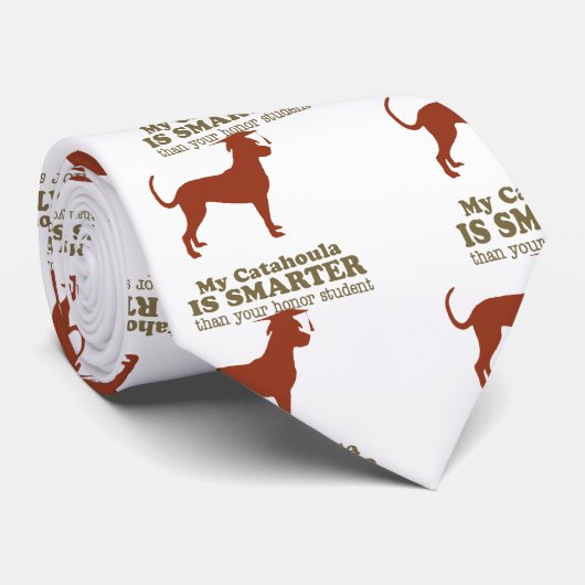 Catahoula Leopard Dog Stropdas (Opgerold)