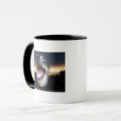 Catahoula Leopard Dog Sunset Mok (Voorkant links)