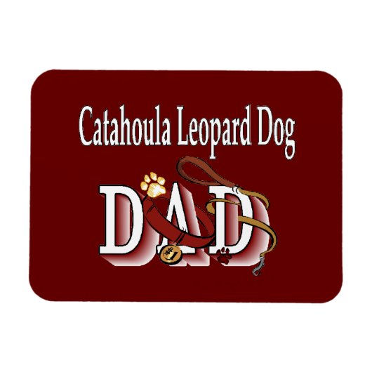 Catahoula Leopard Dog Vader Magneet (Horizontaal)