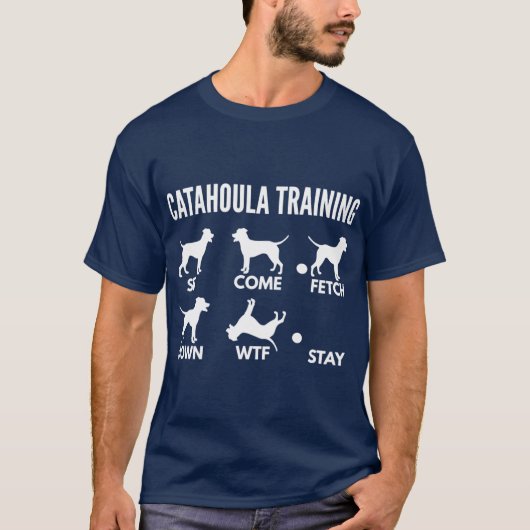Catahoula Leopard Dogtraining Catahoula Curricks v T-shirt (Voorkant)