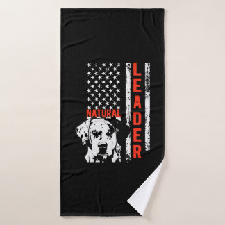 Catahoula Leopard Hond is vlag Natuurlijke leider Badhanddoek