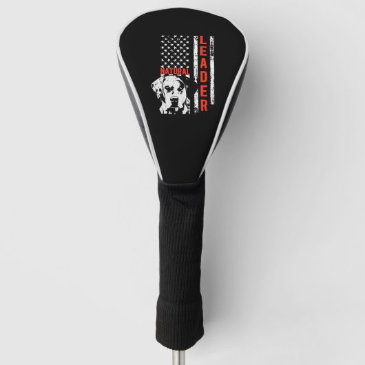 Catahoula Leopard Hond is vlag Natuurlijke leider  Golfheadcover (Voorkant)