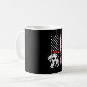 Catahoula Leopard Hond is vlag Natuurlijke leider  Koffiemok (Voorkant links)