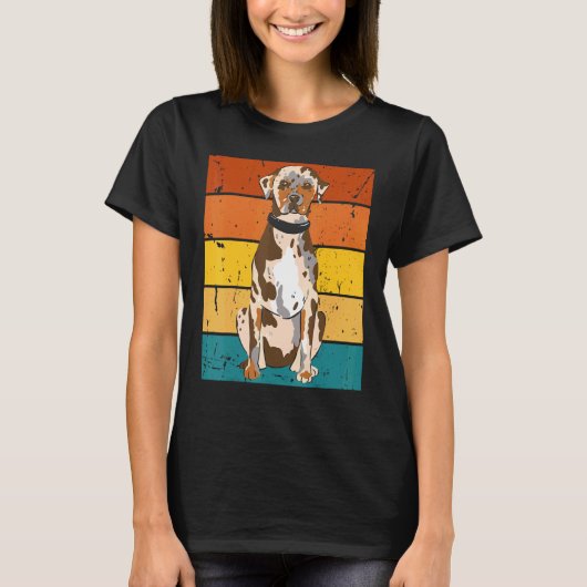 Catahoula Luipaard Hond T-shirt (Voorkant)