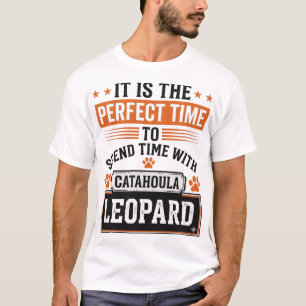 Catahoula Luipaard Hond Vintage Tijd Shirt Ontwerp