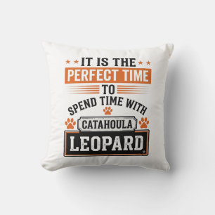 Catahoula Luipaard Hond Vintage Tijd Shirt Ontwerp Kussen