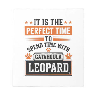 Catahoula Luipaard Hond Vintage Tijd Shirt Ontwerp Notitieblok