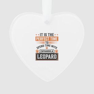 Catahoula Luipaard Hond Vintage Tijd Shirt Ontwerp Ornament