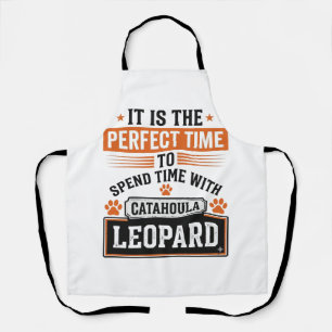 Catahoula Luipaard Hond Vintage Tijd Shirt Ontwerp Schort