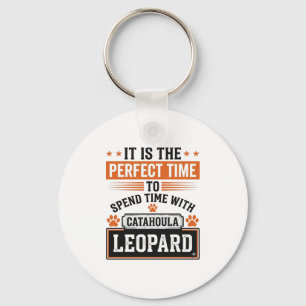 Catahoula Luipaard Hond Vintage Tijd Shirt Ontwerp Sleutelhanger
