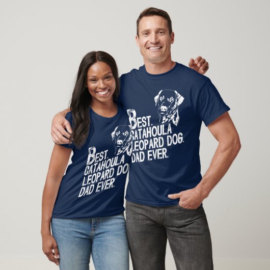 Catahoula Luipaard Papa Ever, Hondeneigenaar Vinta T-shirt (Unisex)