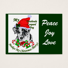 Catahoula Luipaardhond Kerstcadeaus Visitekaartje