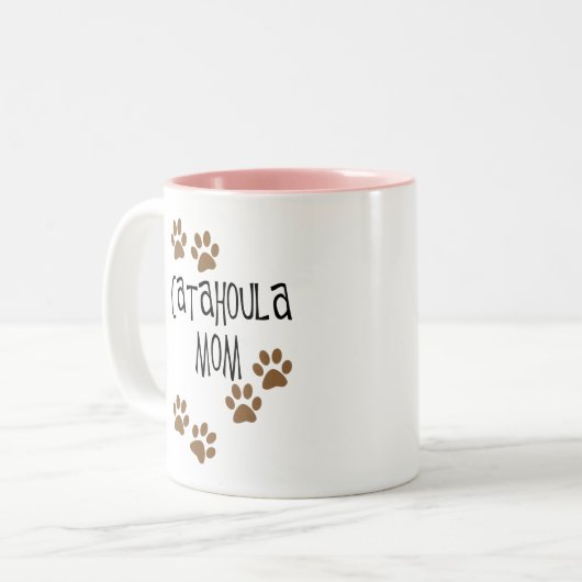 Catahoula mama tweekleurige koffiemok (Voorkant links)