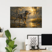 Catahoula Sunrise | Jachthond Kunst | Poster (Thuiskantoor)