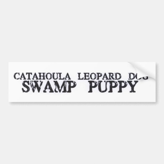 Catahoula Swamp Puppy Bumpersticker (Voorkant)