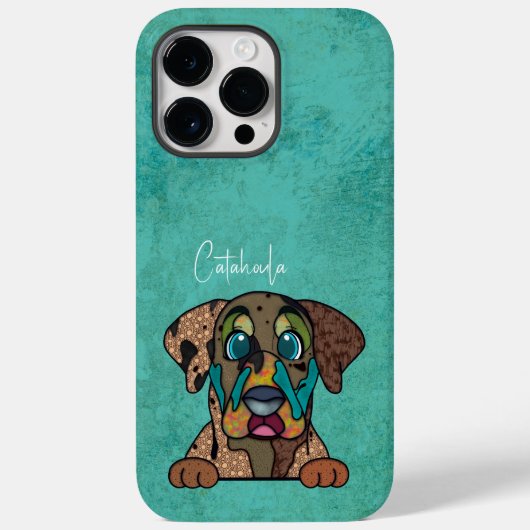 Catahoula Ugly Face Hoesje-Mate iPhone Case (Achterkant)