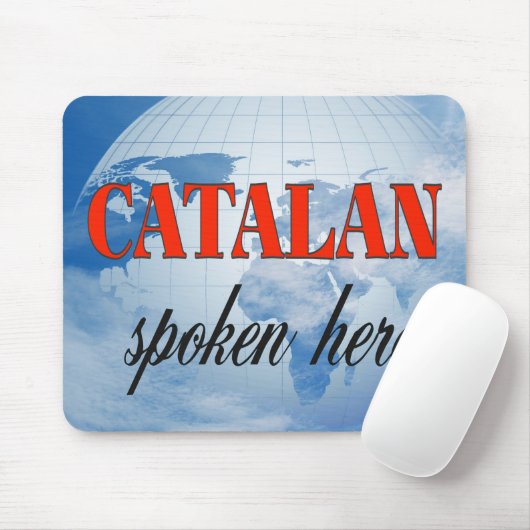 Catalaans gesproken hier troebele aarde muismat (Met muis)