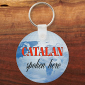 Catalaans gesproken hier troebele aarde sleutelhanger (Voorkant)