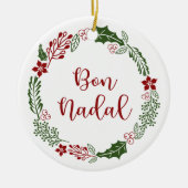 Catalaans kerstgeschut, Bon Nadal Keramisch Ornament (Voorkant)