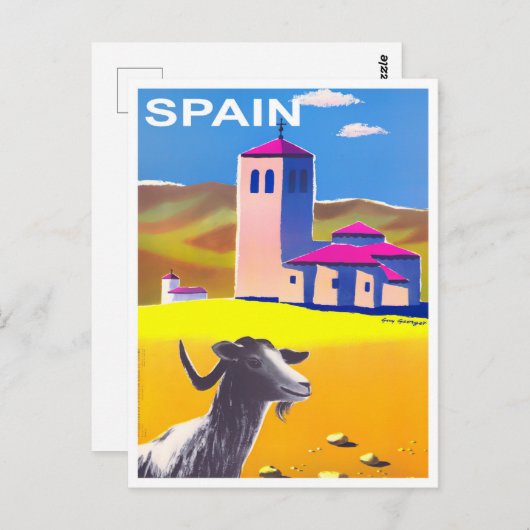 Catalaans reizen briefkaart (Voorkant / Achterkant)