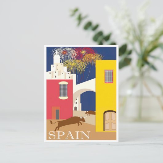 Catalaans reizen briefkaart (Staand voorkant)