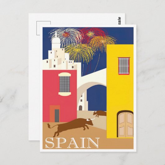 Catalaans reizen briefkaart (Voorkant / Achterkant)