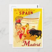 Catalaans reizen Madrid Spanje Briefkaart (Voorkant / Achterkant)