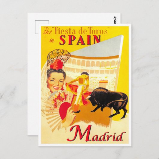 Catalaans reizen Madrid Spanje Briefkaart (Voorkant / Achterkant)