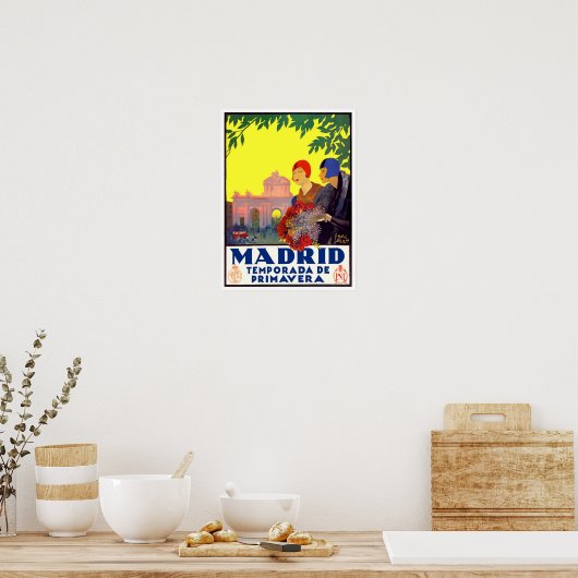 Catalaans reizen Madrid Spanje Poster (Keuken)