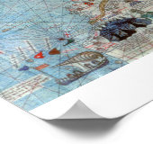 Catalaanse atlas: Detail of North Africa and Europ Poster (Hoek)