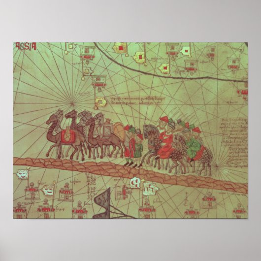 Catalaanse atlas, met details poster (Voorkant)