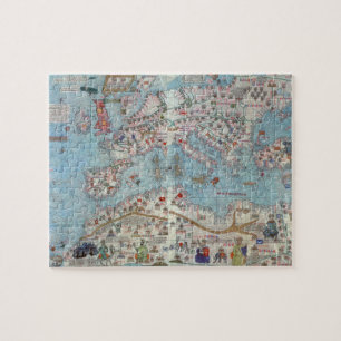 Catalaanse atlas: Noord-Afrika en Europa, Legpuzzel