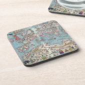 Catalaanse atlas: Noord-Afrika en Europa, Onderzetter (Linkerzijde)