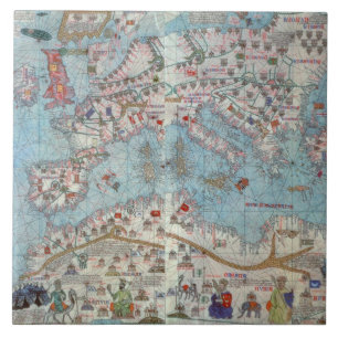Catalaanse atlas: Noord-Afrika en Europa, Tegeltje