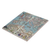 Catalaanse atlas: Noord-Afrika en Europa, Tegeltje (Zijkant)