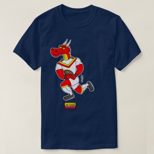 Catalaanse drakenspeler rugby t-shirt (Design voorkant)