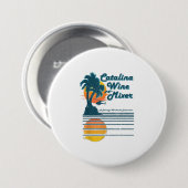 Catalaanse eilandwijn en palmmixer TShirt Ronde Button 7,6 Cm (Voorkant /achterkant)