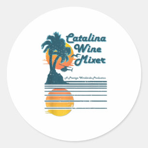 Catalaanse eilandwijn en palmmixer TShirt Ronde Sticker