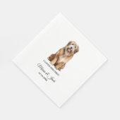 Catalaanse herdershond Pet Cocktail bruiloft Servet (Hoek)