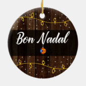 Catalaanse kerst, Estelades, Bon Nadal Keramisch Ornament (Achterkant)