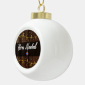 Catalaanse kerst, Estelades, Bon Nadal Keramische Bal Ornament (Rechts)