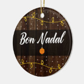 Catalaanse kerst met prettige feestdagen, bon Nada Keramisch Ornament (Links)