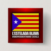 Catalaanse onafhankelijkheid vierkante button 5,1 cm (Voorkant)