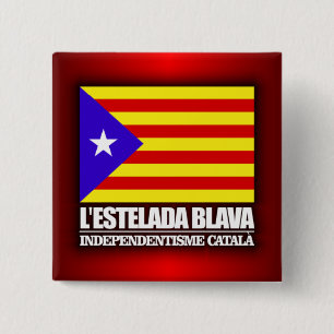 Catalaanse onafhankelijkheid vierkante button 5,1 cm