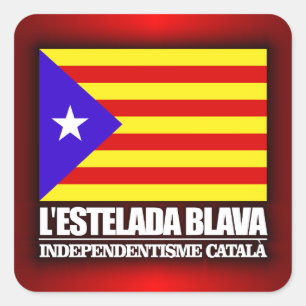Catalaanse onafhankelijkheid vierkante sticker