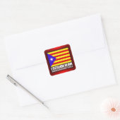 Catalaanse onafhankelijkheid vierkante sticker (Envelop)