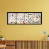 Catalaanse panellaatlas van Abraham Cresques (1375 Canvas Afdruk (Insitu (Woonkamer))