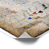 Catalaanse panellaatlas van Abraham Cresques (1375 Poster (Hoek)